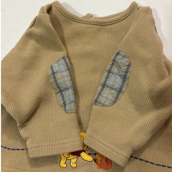 Disney Baby 6M Embroidered Winnie the Pooh Long Sleeve Vintage Character - Picture 3 of 4